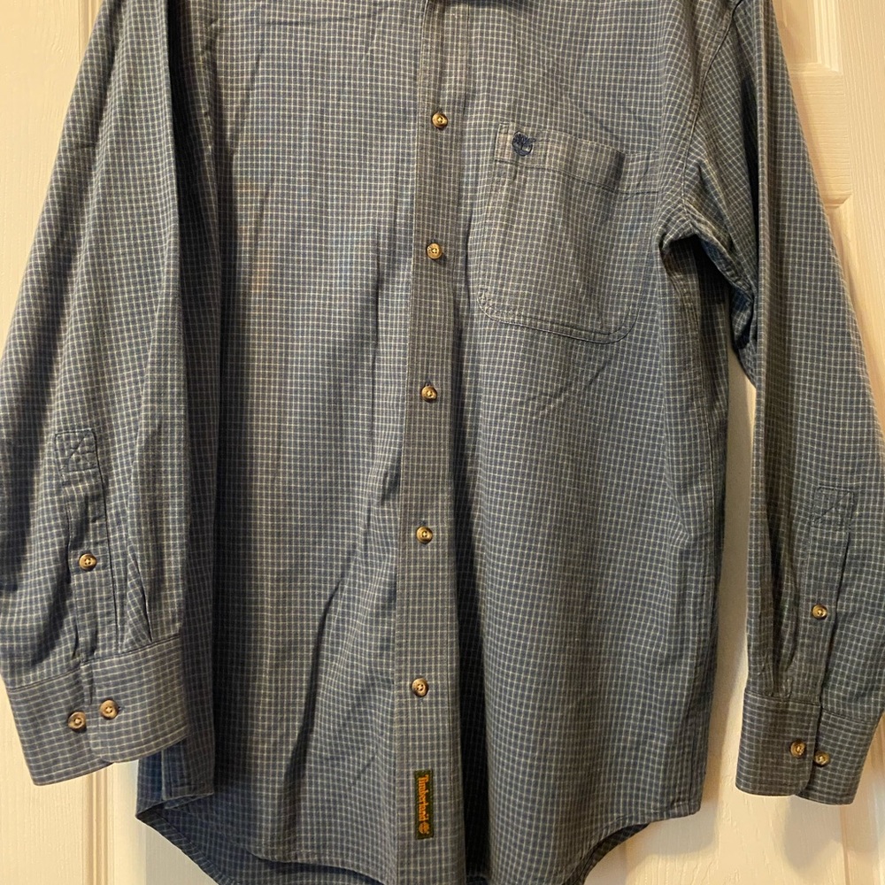 Small Timberland Long Sleeve Button Up Shirt